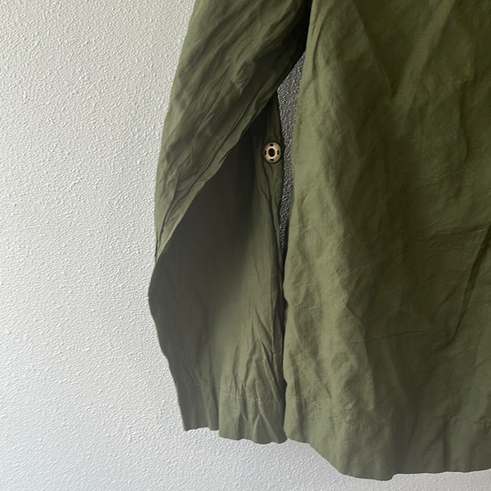 Coldwater Creek Green Utility Jacket Relaxed Fit - Picture 3 of 6